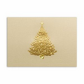 Elegant Tree Greeting Card - Gold Lined White Fastick  Envelope